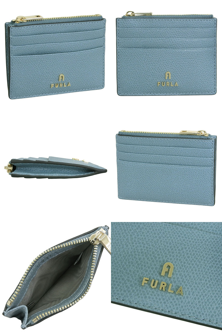 FURLA（フルラ） カードケース コインケース レディース レザー ブルー