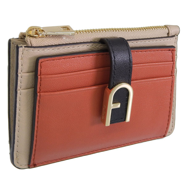 フルラ 財布 レディース カードケース アウトレット ベージュブラウン FLOW M CARD CASE VITELLO CLARIS LUX C WP00403BX27252849S FURLA