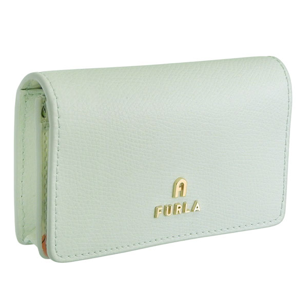 フルラ 名刺入れ レディース カードケース アウトレット グリーンマルチ レザー カメリア CAMELIA BUSINESS CARD CASE WP00408BX38973972S FURLA