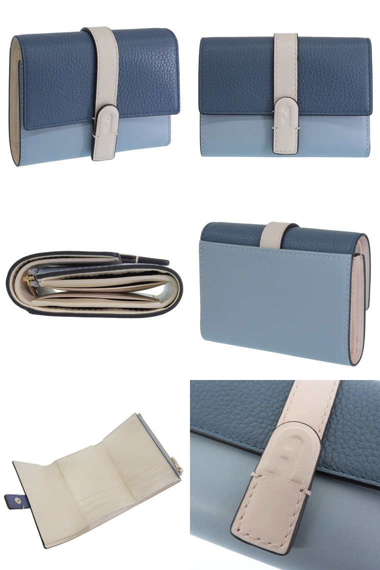 FURLA（フルラ） 財布 レディース 2つ折り 折財布 コンパクト レザー