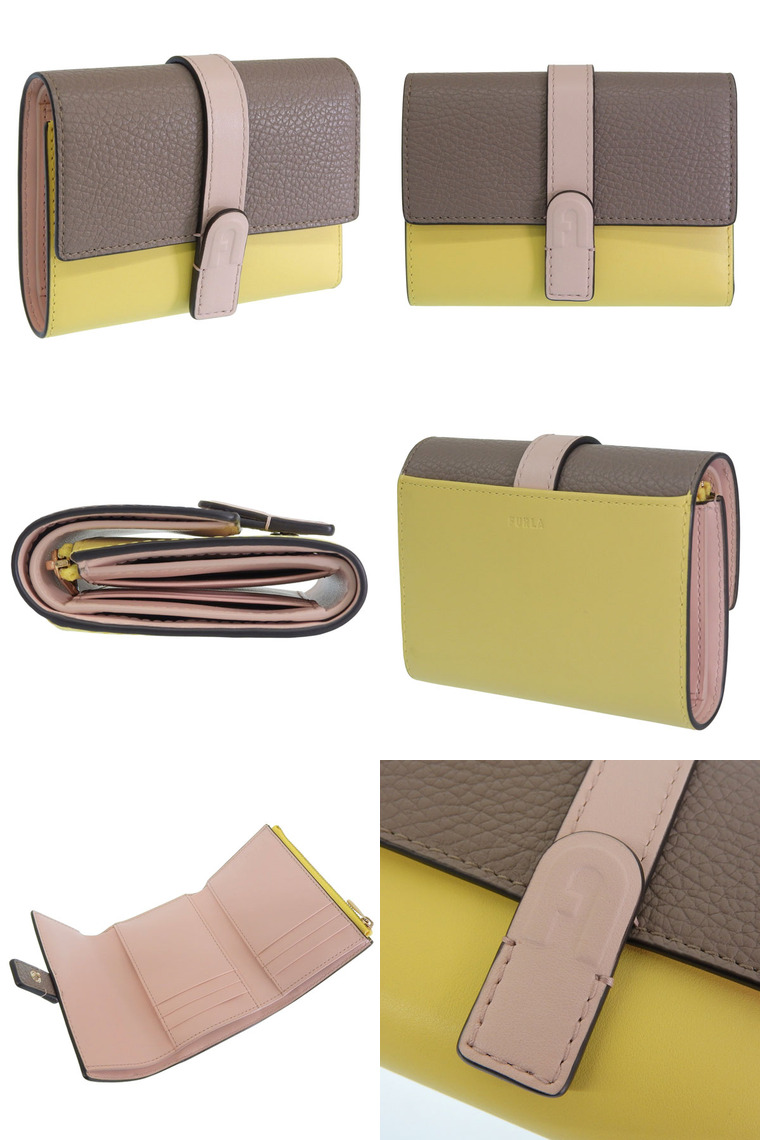 FURLA（フルラ） 財布 レディース 2つ折り 折財布 コンパクト レザー