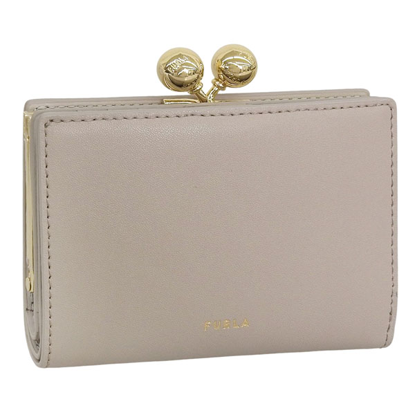フルラ 財布 レディース 2つ折り 折財布 コンパクト レザー グレージュ FURLA DOTS S COMPACT WALLET WP00541BX31044488S
