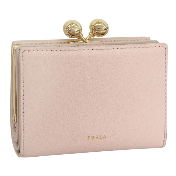 フルラ 財布 レディース 2つ折り 折財布 コンパクト レザー ピンク FURLA DOTS S COMPACT WALLET WP00541BX31044655S