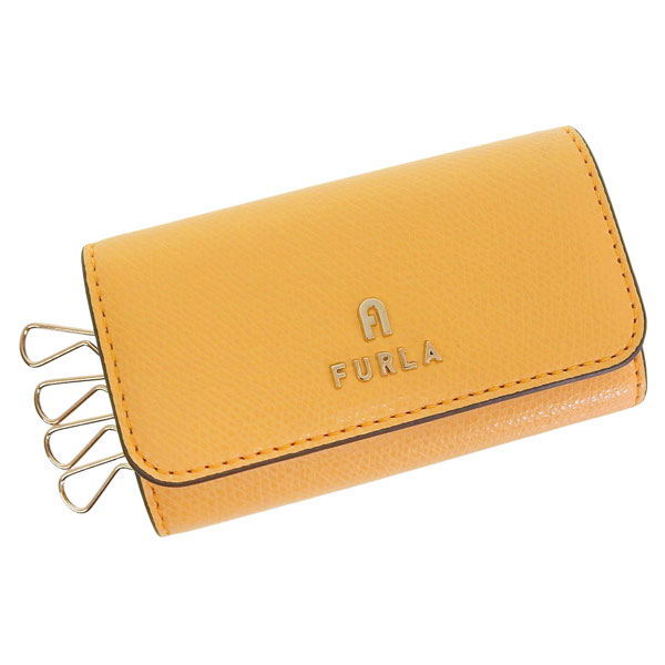 フルラ キーケース 4連 レディース アウトレット レザー イエロー カメリア CAMELIA KEYCASE WR00436ARE0003592S FURLA