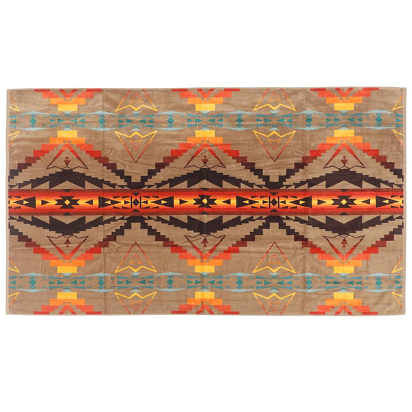 ペンドルトン アウトドア メンズ レディース ブランケット 101177cm コットン タンマルチ JACQUARD BEACH TOWEL XB233 16013TAN PENDLETON