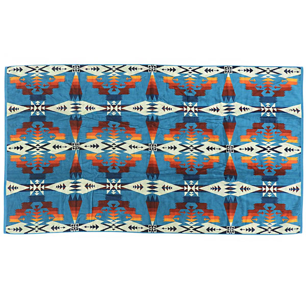 ペンドルトン アウトドア メンズ レディース ブランケット 101177cm コットン ブルーマルチ TUCSON JACQUARD SPA TOWEL XB233 53508TUCSON PENDLETON