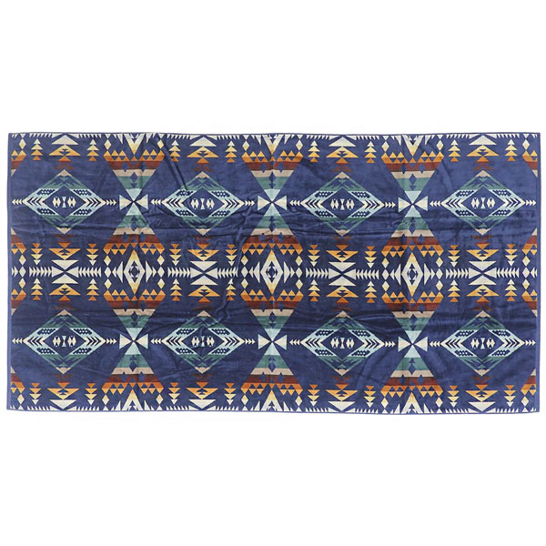 ペンドルトン アウトドア メンズ レディース ブランケット 101177cm コットン ネイビーマルチ JACQUARD SPA TOWEL XB233 53590PEAK PENDLETON
