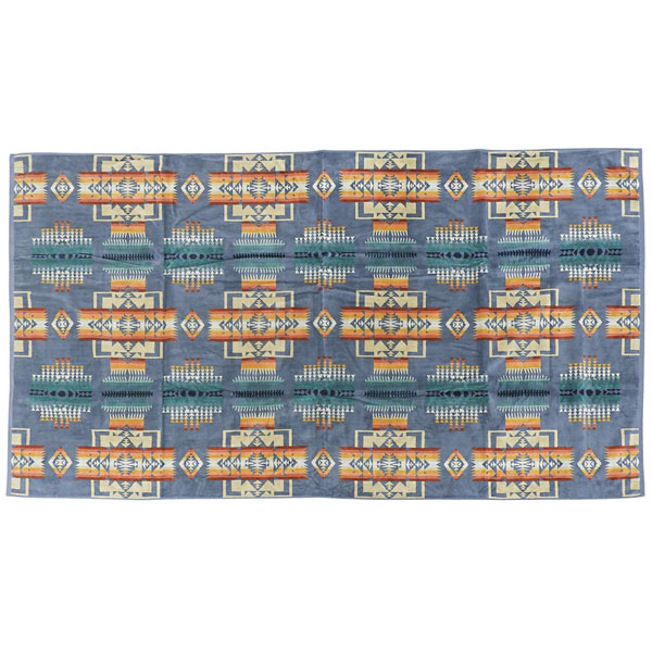 ペンドルトン アウトドア メンズ レディース ブランケット 101177cm コットン ブルーマルチ CHIEF JOSEPH SLATE JAQUARD BEACH TOWEL XB233 53803 PENDLETON