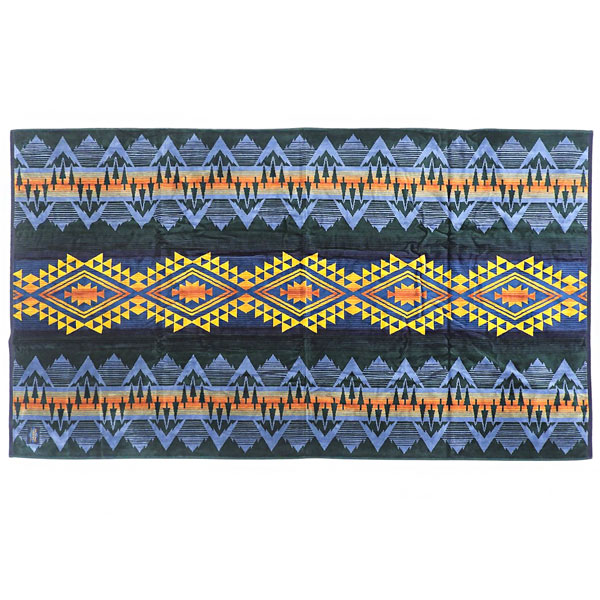 ペンドルトン アウトドア メンズ レディース ブランケット 101177cm コットン100% ブルーマルチ XK233 53721HEROES PENDLETON