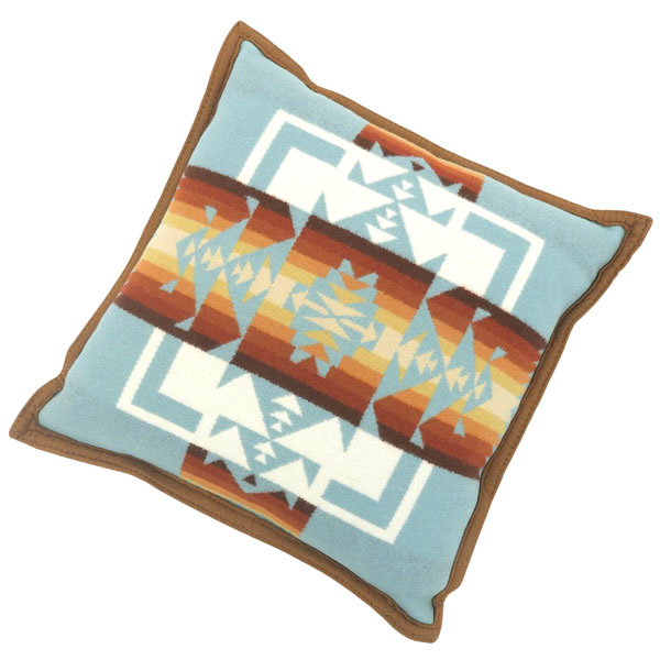 ペンドルトン アウトドア メンズ レディース クッション 40.640.6cm ウール コットン ブルーマルチ CHEF JOSEPH PILLOW XP573 51128AQUA PENDLETON