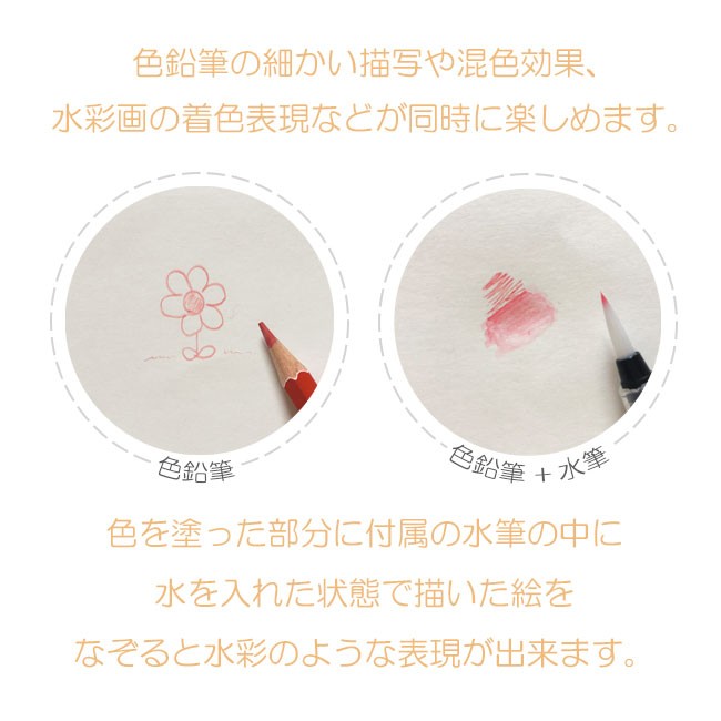 水彩色えんぴつ 水彩色鉛筆 色鉛筆 48色セット 48色 文房具 文具 子供
