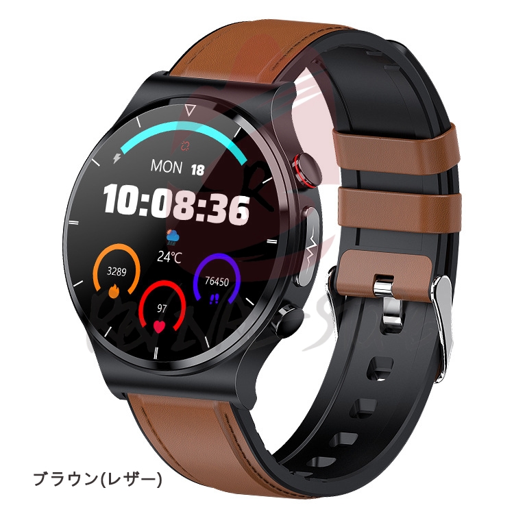 スマートウォッチ 日本製センサー 体温 高精度心拍数 心電図ECG PPG