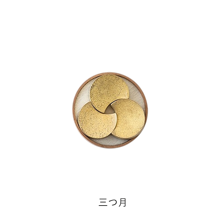 箸置き FUTAGAMI | 三つ月 五つ月 閃光 真鍮製 ペアセット 木箱入り
