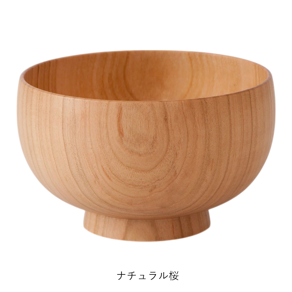汁椀 白鷺木工 しらさぎ椀M ナチュラル 漆黒...の詳細画像2
