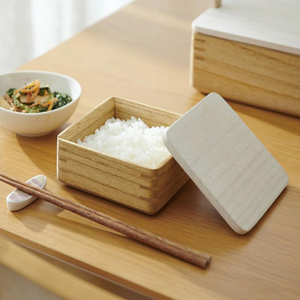 おひつ kirisai 桐のレンジでごはん鉢 大 中 小 保存容器 冷凍ご飯容器