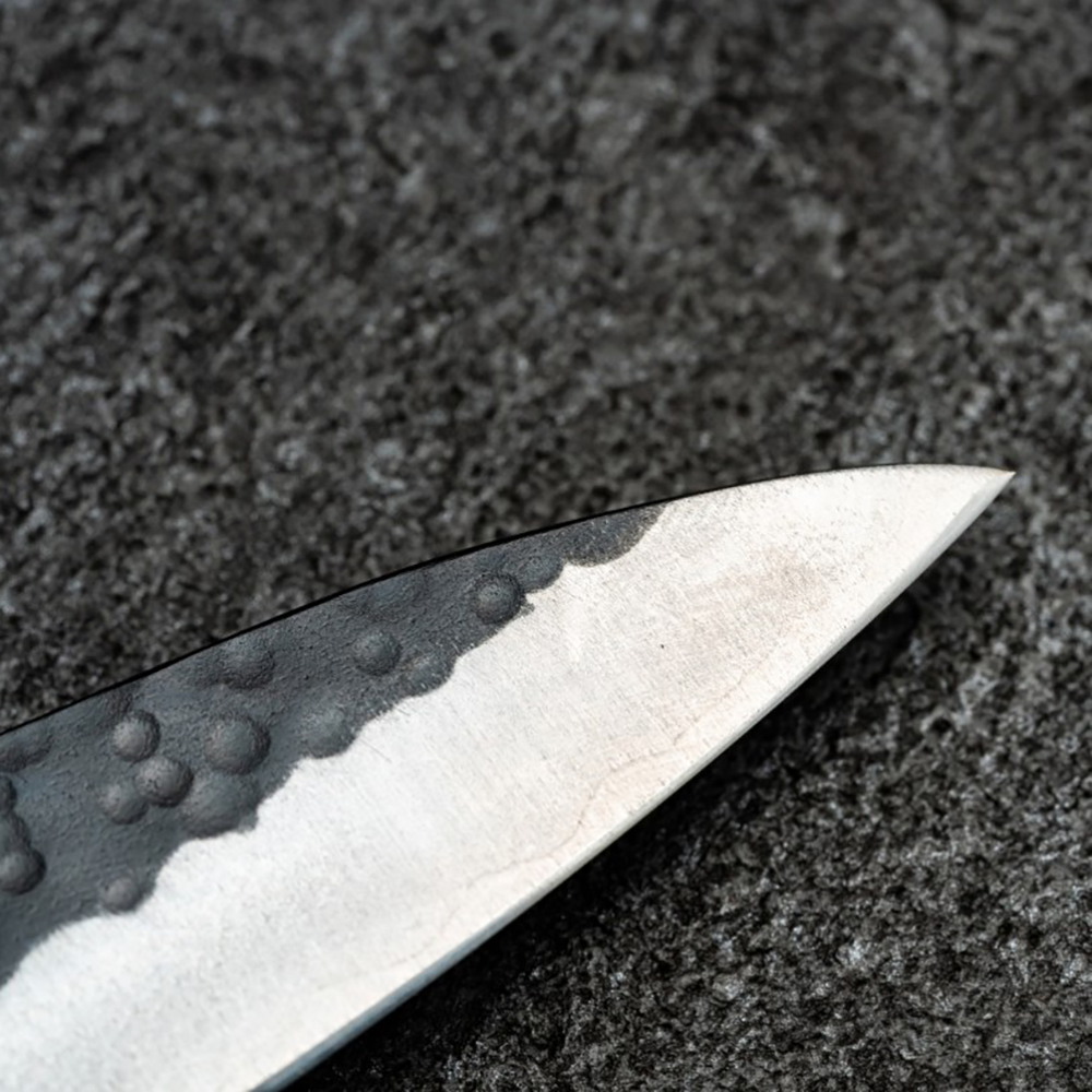 【ふくべ鍛冶】ふくべ VG10 黒打ち ペティ135m 爆買の画像