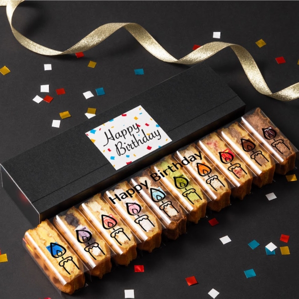 期間限定ポイント20倍 誕生日 スイーツ 誕生日ケーキ プレゼント お菓子 ギフト ポイント利用 お誕生日プレゼント カード ワッフル ケーキ 10個
