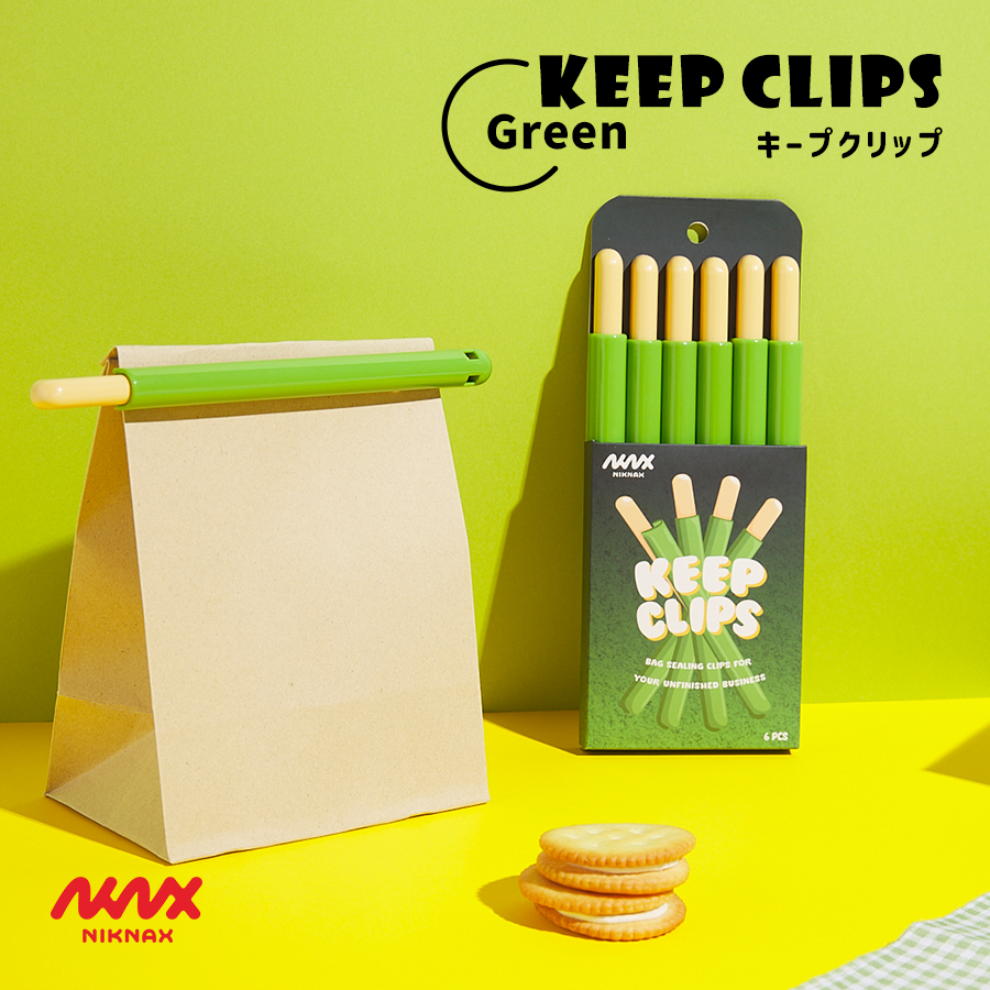Niknax】Keep Clips / 全4色 フードクリップ 袋止めクリップ キッチン