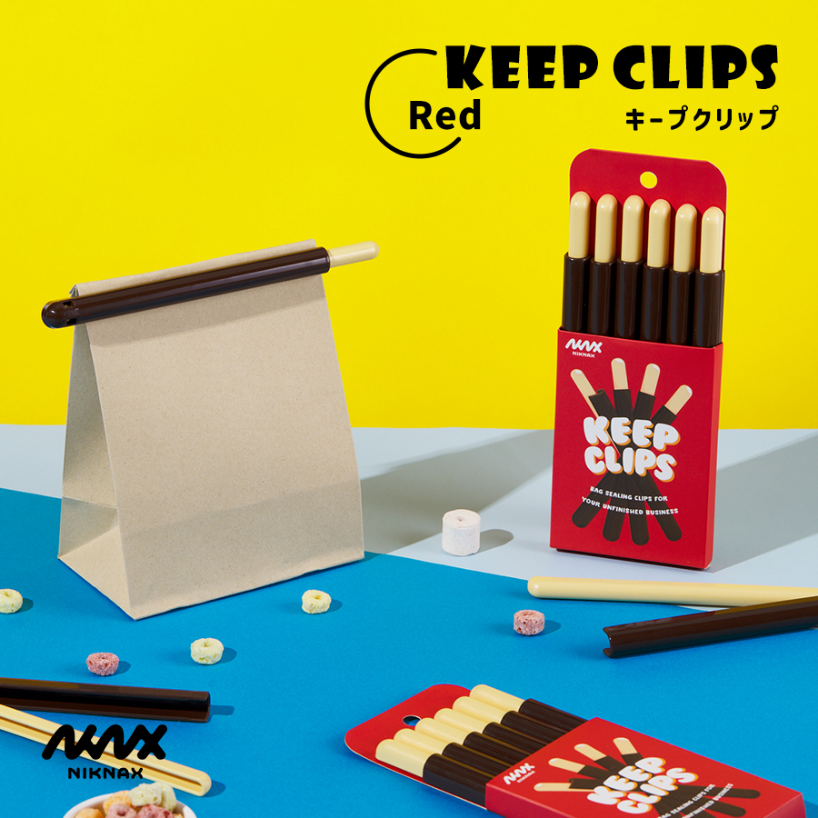 Niknax】Keep Clips / 全4色 フードクリップ 袋止めクリップ キッチン
