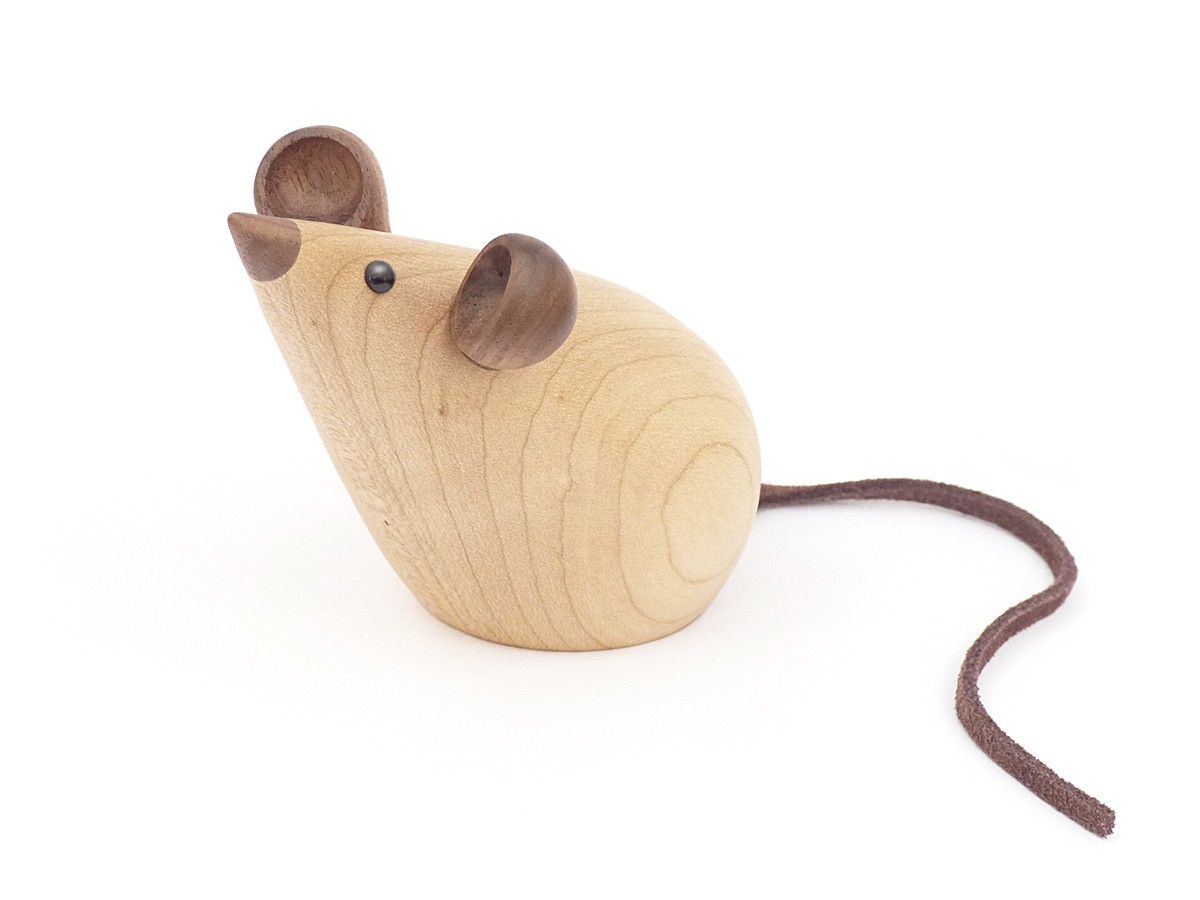 MOUSE ネズミ Theodor Skjode Knudsen 全2色　木製玩具 北欧 オブジェ　秋冬あったかキャンペーン