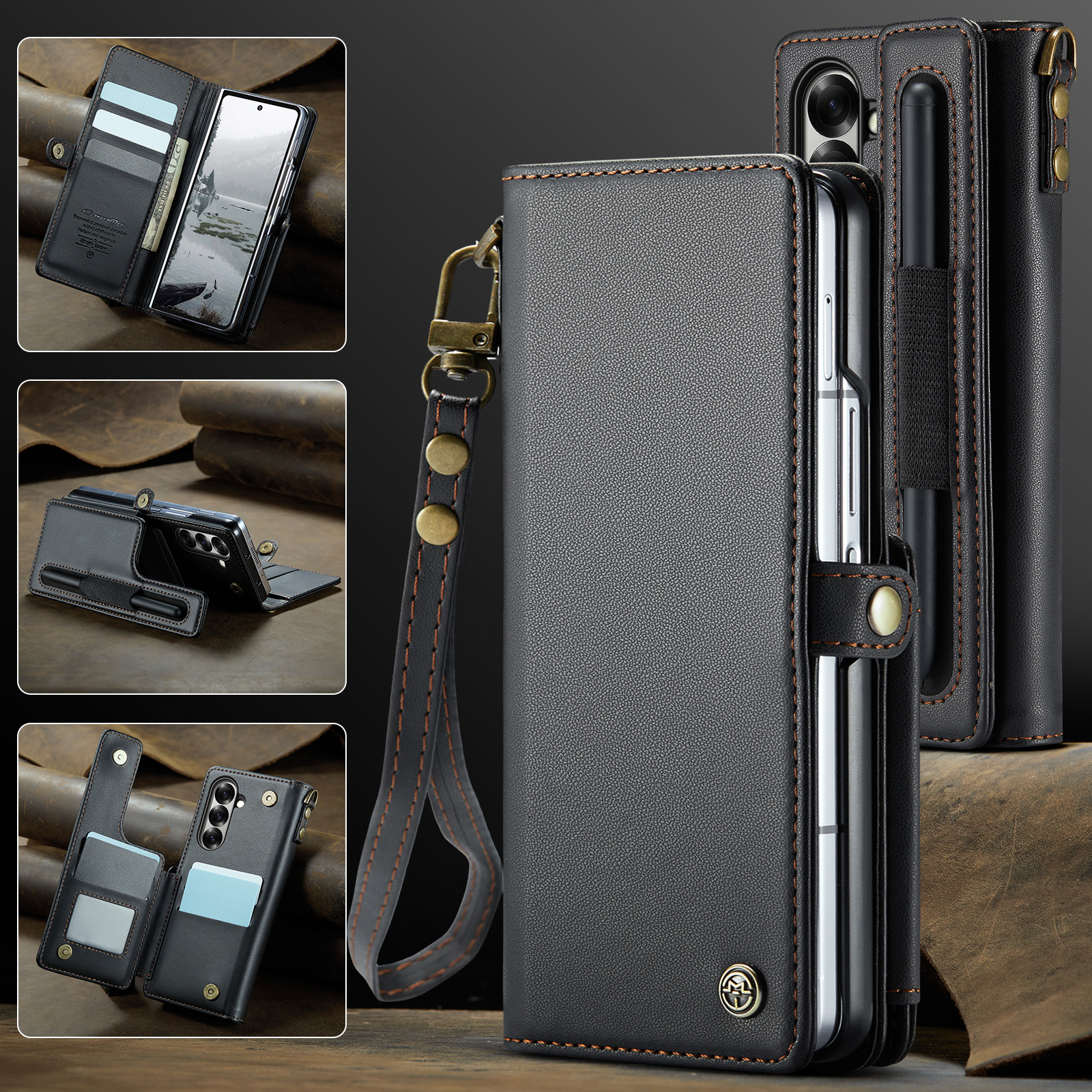 【新品未使用】　Christian Louboutin 手帳型ケース 黒 5came-c22-09-01.jpg