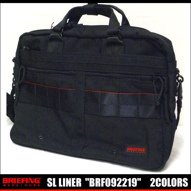 ブリーフィング SL LINER BRF092219 ブラック(正規品美品) BRIEFING（ブリーフィング） 『SL LINER』 ミリタリーバッグ 鞄 カバン
