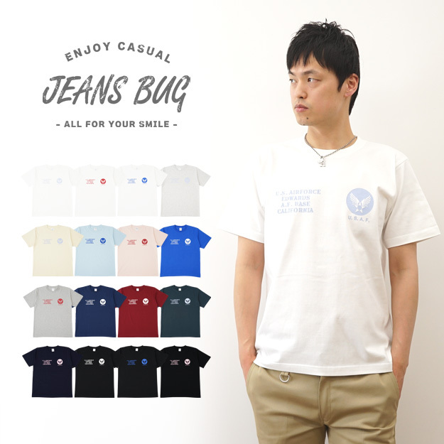 Tシャツ メンズ 半袖 U.S. AIR FORCE CA エアフォース ミリタリー オリジナル プリント レディース 大きいサイズ JEANS  BUG ジーンズバグ ブランド ST-CA :3110653:JEANSBUG - 通販 - Yahoo!ショッピング