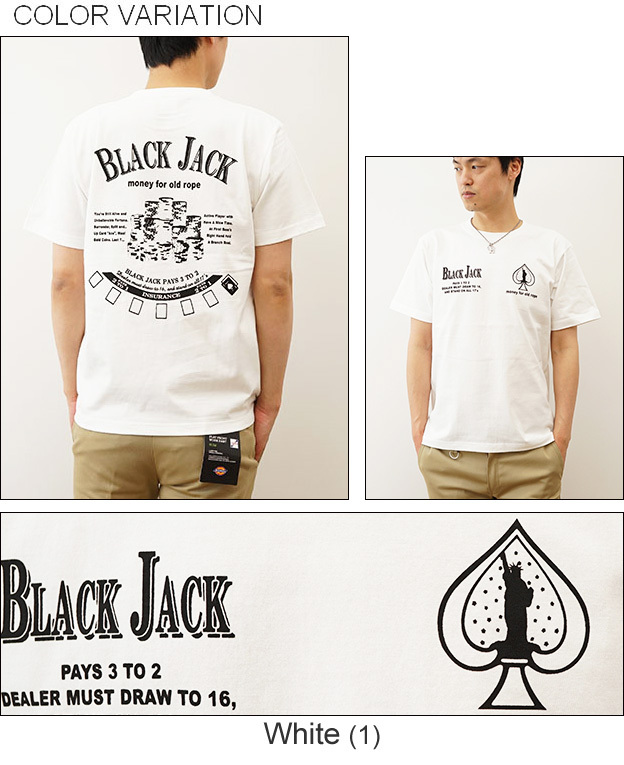 Tシャツ メンズ 半袖 BLACK JACK ブラックジャック オリジナル プリント レディース 大きいサイズ JEANS BUG ジーンズバグ  ブランド ST-BJ