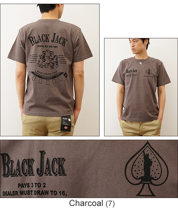 Tシャツ メンズ 半袖 BLACK JACK ブラックジャック オリジナル