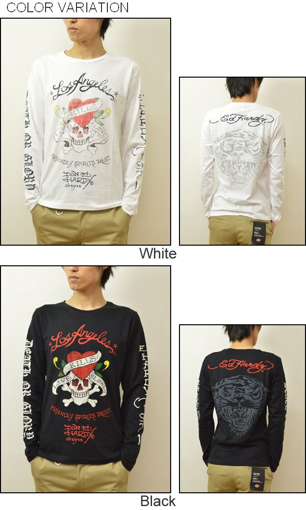 Ed Hardy（エドハーディー） Love Kill Tiger 長袖tシャツ エド