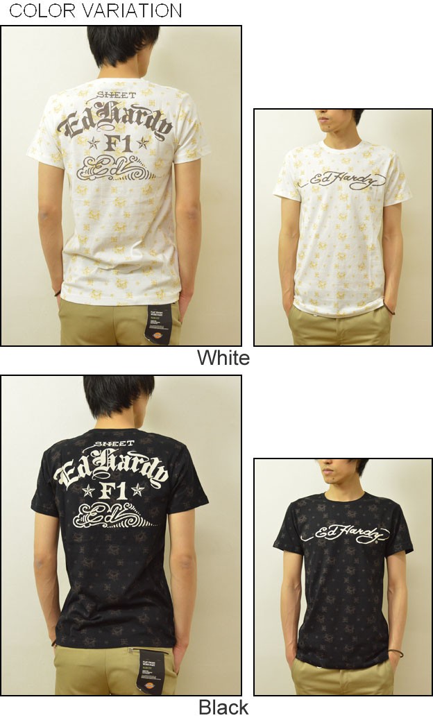 Ed hardy スカル　ダイヤ　カットソー　タトゥー 2111889-m.jpg