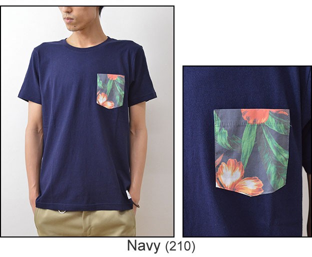 SLICK Slick（スリック） トロピカル 柄ポケット Tシャツ メンズ