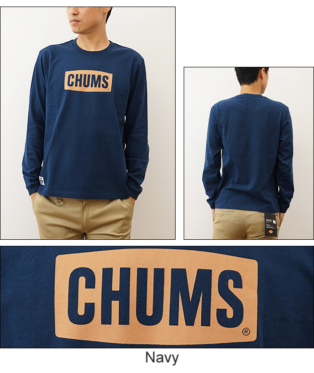 CHUMS（チャムス） ロンT 長袖 メンズ ロゴ Tシャツ ロング スリーブ