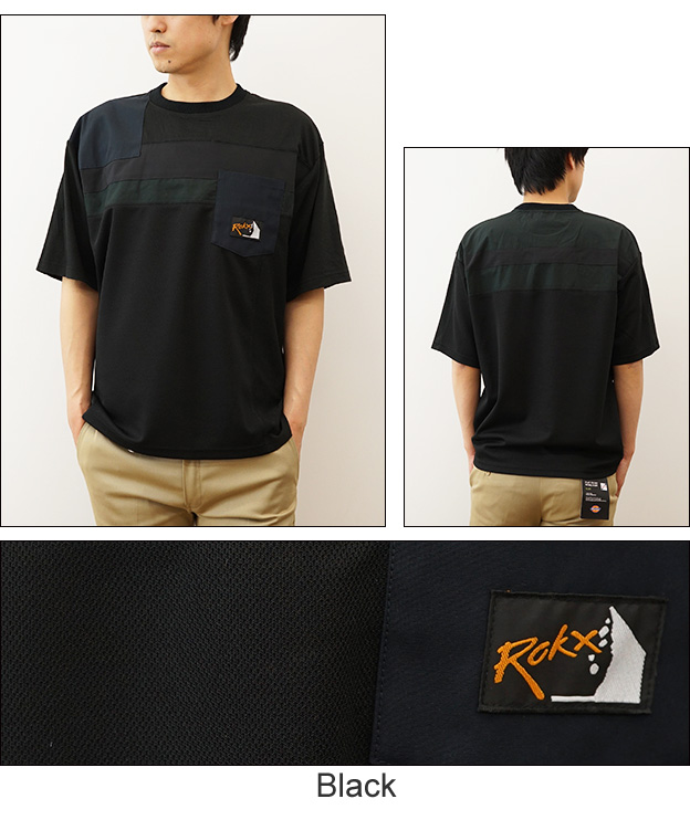 ROKX（ロックス） Tシャツ ポケT メンズ 半袖 ポケット オーバーサイズ