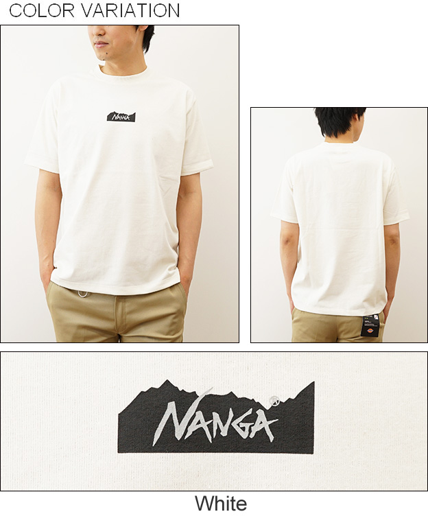 NANGA ナンガ Tシャツ エコハイブリット MT ロゴ 半袖 メンズ レディース 大きいサイズ ブランド プリント アウトドア キャンプ 登山 おしゃれ 白 黒 1G208 | NANGA | 03