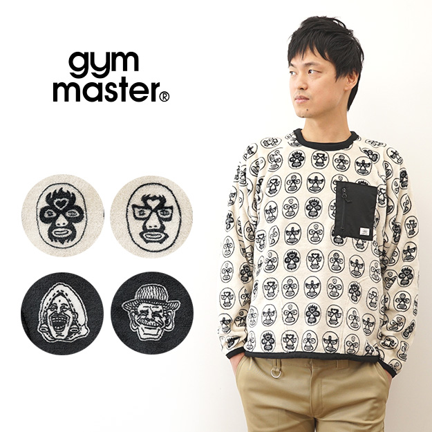 gym master ジムマスター ボア クルー ネック トレーナー スウェット ハッピー ペイント メンズ レディース アウトドア キャンプ ふわふわ モコモコ G721669 | gym master
