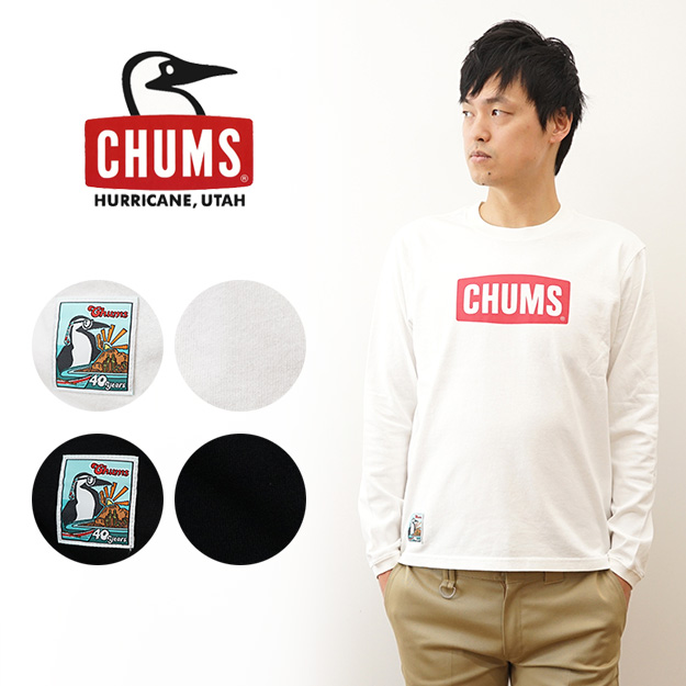 CHUMS チャムス ロンT 長袖 Tシャツ 40イヤーズ ロゴ ロング スリーブ