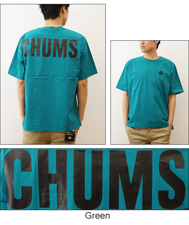 CHUMS チャムス Tシャツ エアトレイル ストレッチ メンズ 半袖 ティーシャツ ビッグシルエット オーバーサイズ デカロゴ ビッグロゴ 大きい サイズ XL CH01-2270 | CHUMS | 04