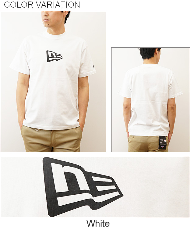 New Era ニューエラ Tシャツ メンズ 半袖 コットン フラッグロゴ ティーシャツ ストリート スケボー B系 大きい サイズ XL 13534574 13516788 13516789 13534575 | NEW ERA | 03