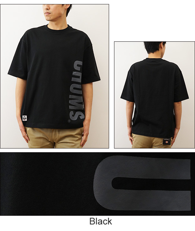 CHUMS チャムス Tシャツ オーバーサイズド ビッグ プリント