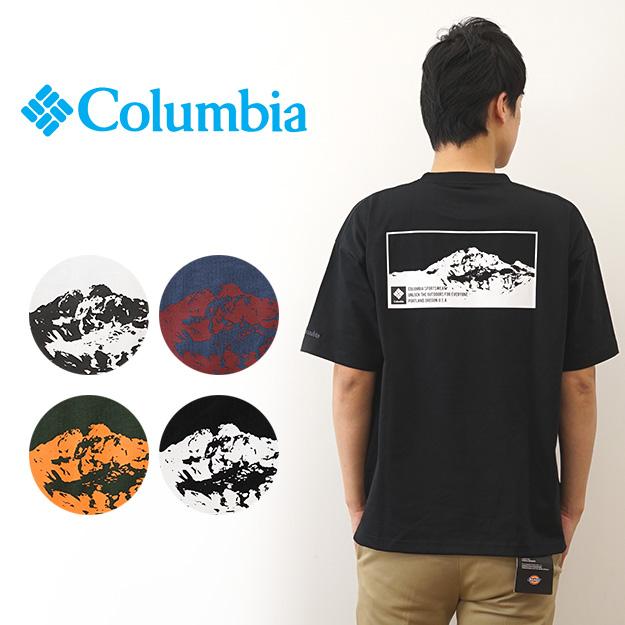 Columbia コロンビア Tシャツ ジェームス ブルック 半袖 メンズ ポケT ポケット オーバーサイズ ビッグシルエット アウトドア キャンプ 大きい サイズ XL PM0121｜robinjeansbug