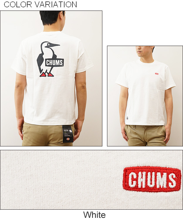 CHUMS チャムス ブービー ロゴ Tシャツ メンズ レディース 半袖 バックプリント 大きい サイズ アウトドア キャンプ フェス 登山 釣り アメカジ CH01-2279｜robinjeansbug｜04