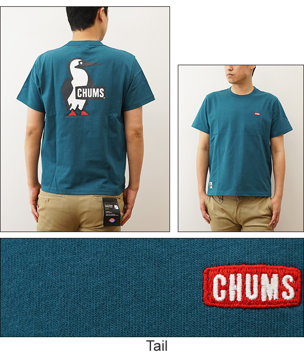 CHUMS チャムス ブービー ロゴ Tシャツ メンズ レディース 半袖 バックプリント 大きい サイズ アウトドア キャンプ フェス 登山 釣り アメカジ CH01-2279｜robinjeansbug｜06