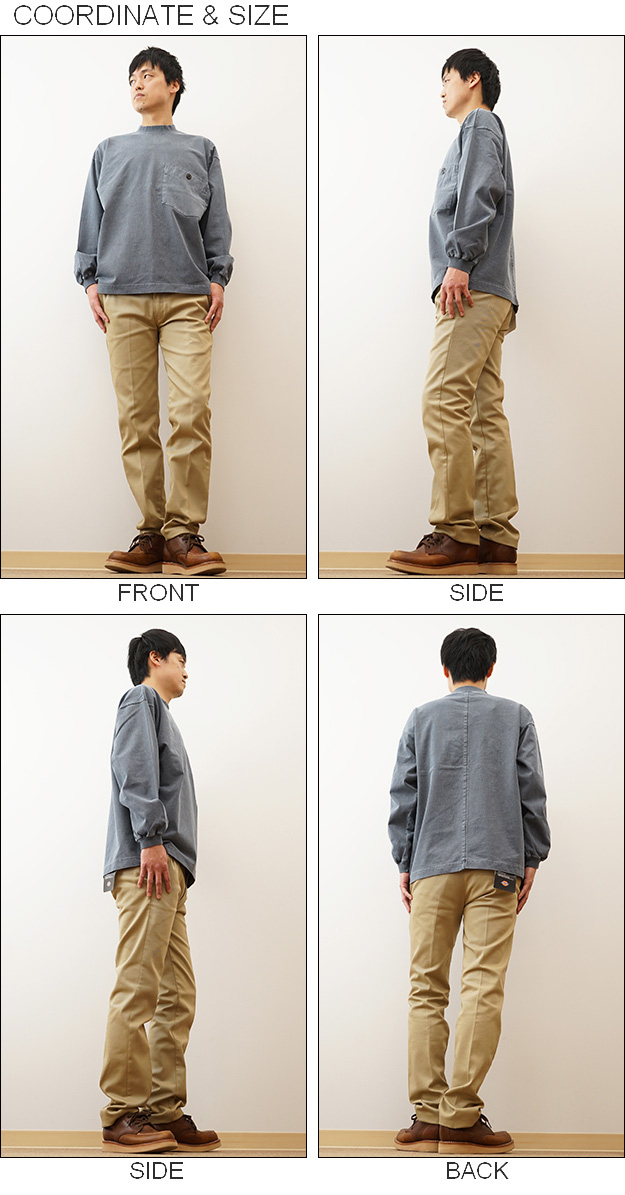 KRIFF MAYER クリフメイヤー ロンT 長袖 Tシャツ ピグメント 胸ポケット タフ メンズ オーバーサイズ ビッグシルエット 大きい サイズ XL アウトドア 2233108 | KRIFF MAYER | 01