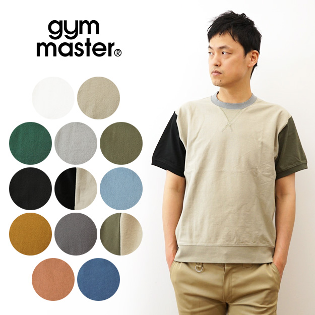 gym master ジムマスター Tシャツ 7.4oz ヘビーウェイト クルーネック メンズ レディース 半袖 無地 黒 綿100 厚手 アメカジ アウトドア 定番 おしゃれ G121708 | gym master