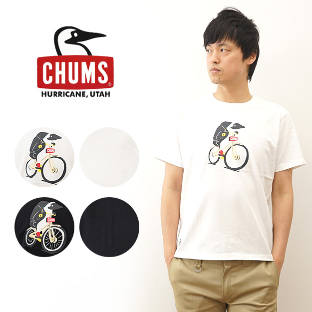 CHUMS チャムス Tシャツ 半袖 メンズ Cannot Waiting Camp キャンプ