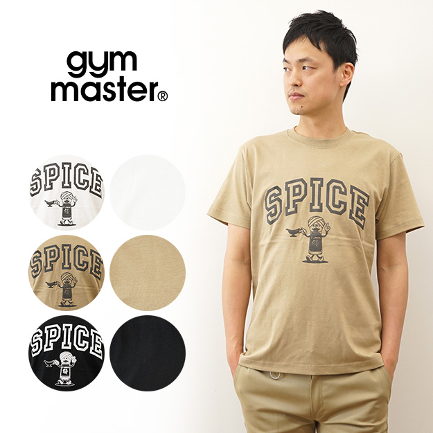 gym master ジムマスター Tシャツ 5.6oz SPICE TEE 半袖 ティーシャツ メンズ プリント 大きい サイズ XL 厚手 春夏 アウトドア キャンプ テント 服 G151743