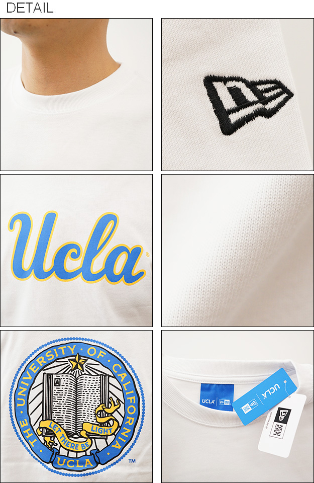 New Era ニューエラ Tシャツ 半袖 コットン UCLA キャンパス ロゴ メンズ ストリート スケーター スケボー カレッジロゴ  大きい サイズ 13529126 13529127 | NEW ERA | 02