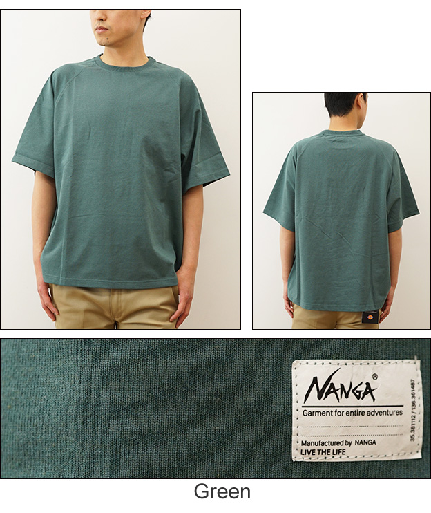 NANGA ナンガ Tシャツ メンズ エコ ハイブリッド ラグラン スリーブ オーバーサイズドティー オーバーサイズ ビッグシルエット 大きい サイズ キャンプ 1G215 | NANGA | 05