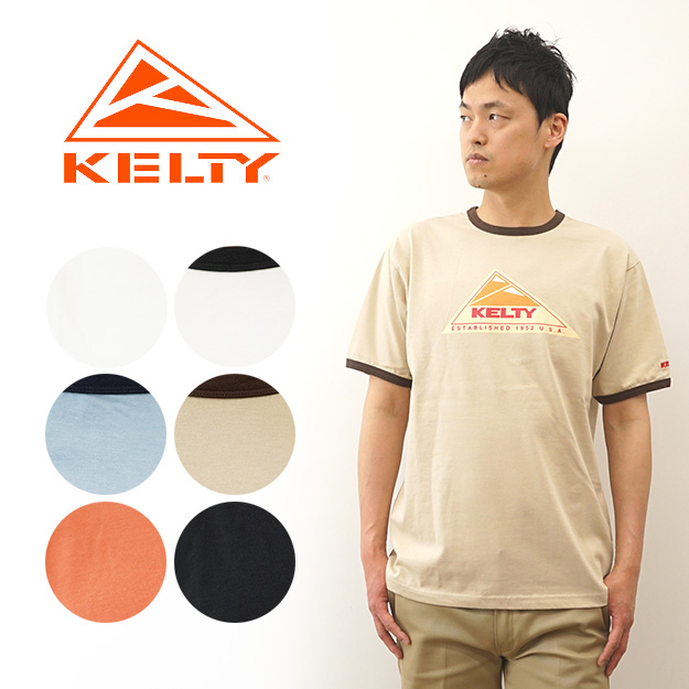 KELTY ケルティ Tシャツ ヴィンテージ ロゴ メンズ 半袖 ビンテージ ブランド プリント リンガー 大きい サイズ XL キャンプ 登山 スポーツ おしゃれ KE23113004 | KELTY